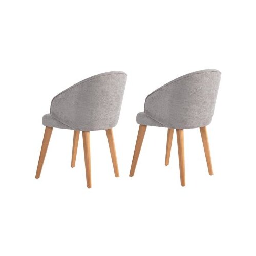 Hanah home stolica bentley - grey, light oak greylight oak chair set (2 pieces) Cene