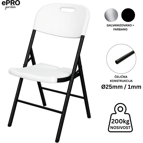 Epro sklopiva ba&scaron;tenska stolica/ metal-plastika Cene