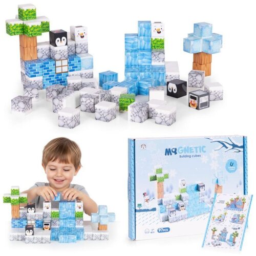  Magnetni set građevinske kocke Zima - 97 dijelova Cene