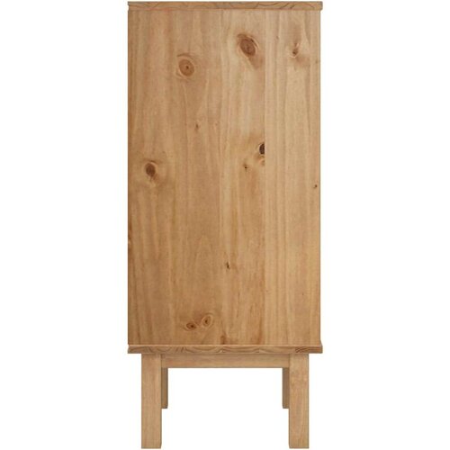 vidaXL Predalnik rjav in siv 46x39,5x90 cm trdna borovina Cene