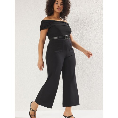 Trendyol Ženske pantalone Tbbss25Ar00014, Crne Cene