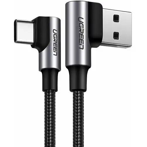 Ugreen Kutni kabel USB na USB-C US176 3A 0,5m (crni) Cene