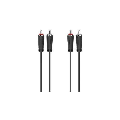 Hama 00205258 Cinch audio priključni kabel [2x muški cinch konektor - 2x muški cinch konektor] 3 m crna