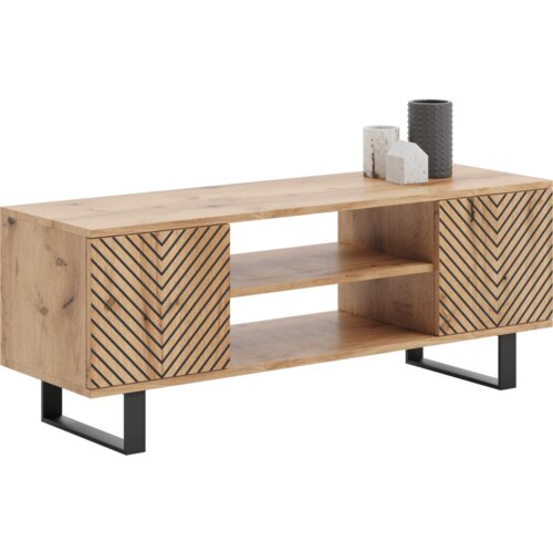 Kobi Furniture RTV omarica Focus loft 135 cm - dekor ribja kost - hrast craft, (21960683) Cene