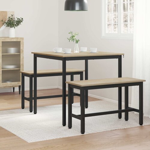  Blagovaonski stolovi 80 x 80 x 75 cm Konstruirano drvo Slike
