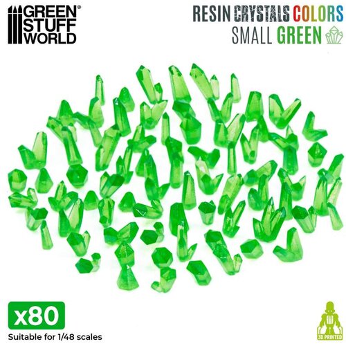 Green Stuff World Green Resin Crystals Small | Zelene smolaste kristale male 6&ndash;10mm (80 kom) Cene