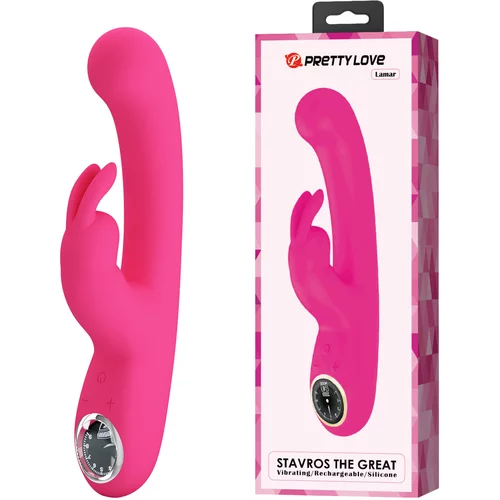Pretty Love Lamar Stavros The Great Rabbit G-Spot Vibrator Pink
