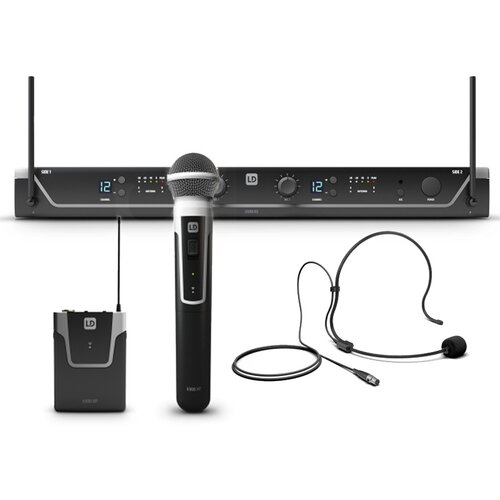 Ld Systems U305 HBH 2, ročni + naglavni daljinski mikrofon 584&ndash;608 MHz - - Audio-Kondric Cene