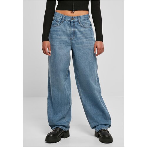 UC Ladies Ladies High Waist 90 ́S Wide Leg Denim Pants midstone washed Cene