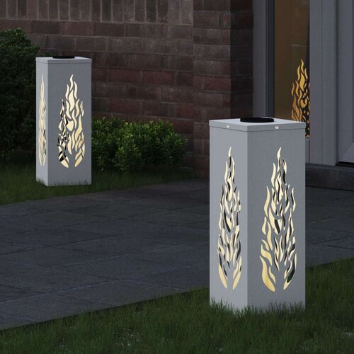  Solarna LED svjetlost za stazu 2 pcs Bijelo Slike