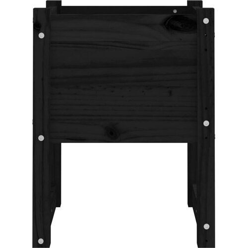  Sadilice 2 kom crne 40 x 40 x 52,5 cm od masivne borovine Slike