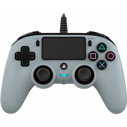 Nacon PS4 Wired Compact Controller sivi bežični gamepad Slike