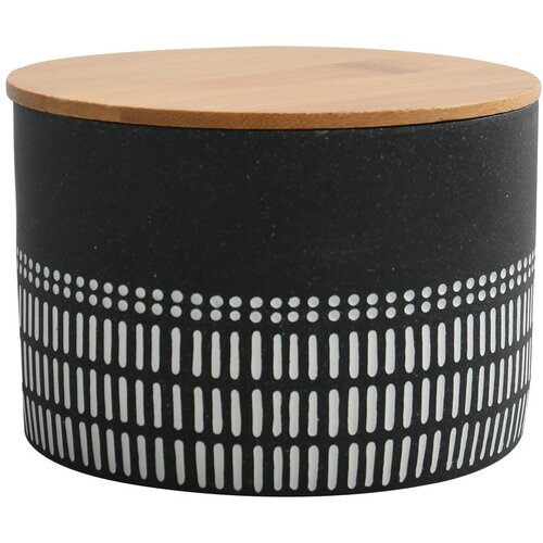 Spirella Crni kupaonski organizator za pamučne vatice od polyresina Yuma – Cijene