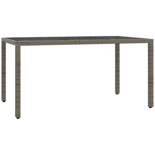  7-dijelni vrtni blagovaonski set sivi od poliratana Siva 150 cm table length Slike