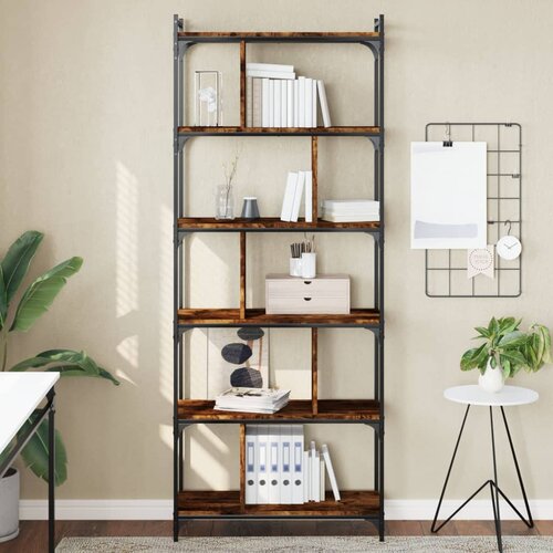 vidaXL Regal za knjige sa 6 razina boja hrasta 76 x 32 x 192 cm drveni Cijene