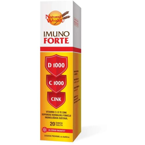Natural Wealth Imuno Forte, 20 šumećih tableta Cene