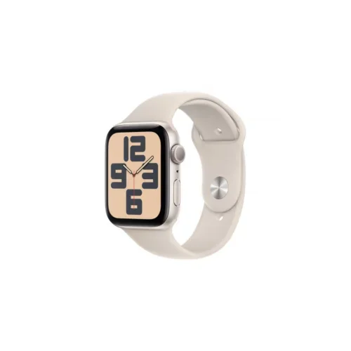 Apple Watch SE (v2) GPS, 44mm Gold Aluminium Case with Starlight Sport Band