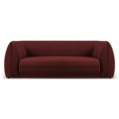 Micadoni Home Crvena baršunasti sofa 225 cm Lando –