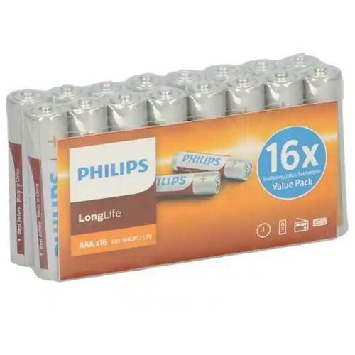 Baterija Philips Longlife R6 AAA 1/16 Alkalna Slike