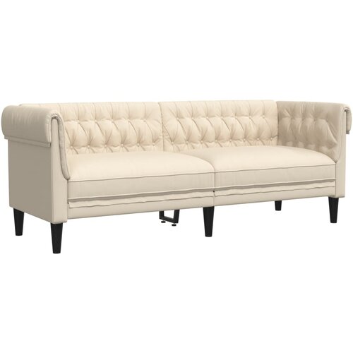Maison Chic kavč - Sofa - Kanape trosed chesterfield laneno platno, (21726640) Cene