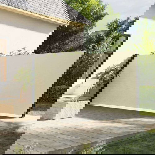  Uvlačiva bočna tenda krem boje 180 x 600 cm Slike
