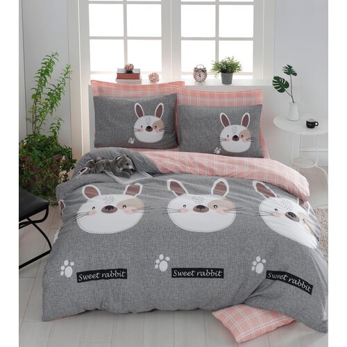Aberto Design set Double posteljine Tavşancık, 200x220cm, Sivi Cene