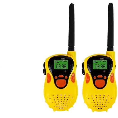 Lean Toys Walkie Talkie za otroke Domet 100 m Rumena Slike