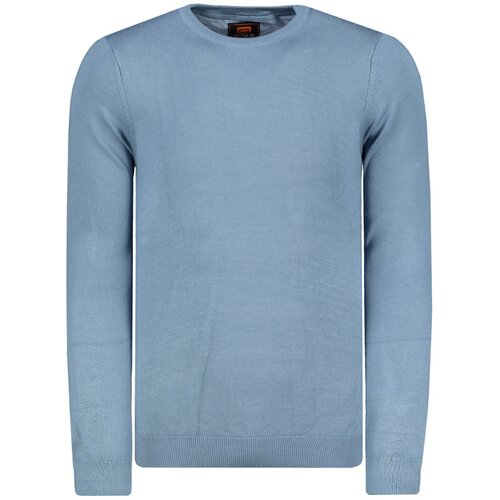 Ombre Muški džemper E177 plavi svijetlo plavo Cene