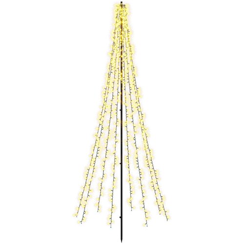  LED božićno drvce 540 LED lampica Topla bijela Čelik Slike