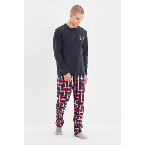 Trendyol Navy Blue Men's Pajamas Set Cene