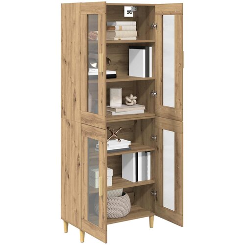  Highboard Umjetnički hrast 69,5 x 34 x 180 cm Konstruirano drvo Slike