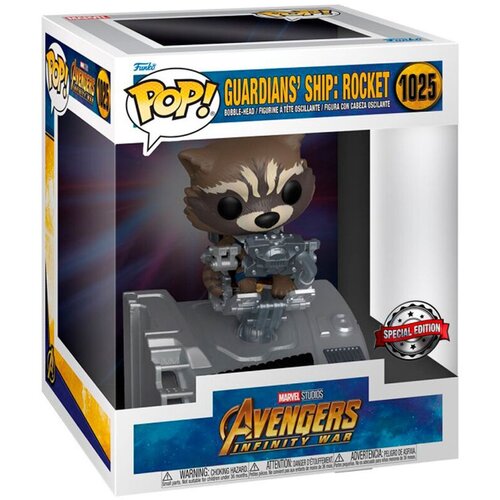 Funko Bobble Figure Marvel - Avengers Infinity War POP! - Guardians' Ship - Rocket Cene