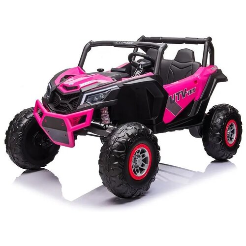 Lean Toys Otro&amp;scaron;ki avto akumulator Buggy UTV-MX 24V 4X4 Roza Slike