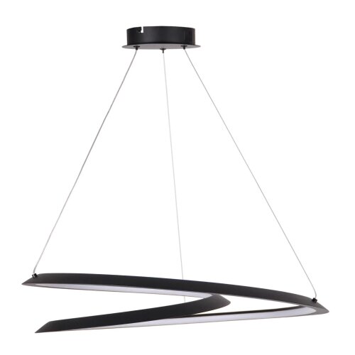  LED luster na sajli TANGO LED/44W/230V 4000K prečnik 60 cm crna Slike