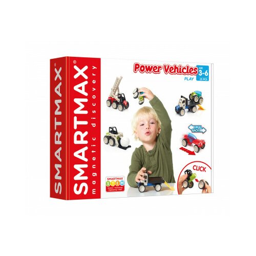 Smartgames Magnetni konstruktori SmartMax Power Vehicles mix - SMX 303 -1236 Cene