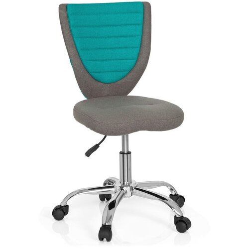 MID.YOU Mladinski Vrtljiv Stol Kiddy Comfort, Siva, Turkizna Cene