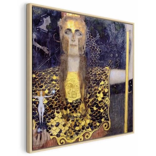 Slika - Gustav Klimt &ndash; Pallas Athene 60x60 U prirodnom drvenom okviru Cijene