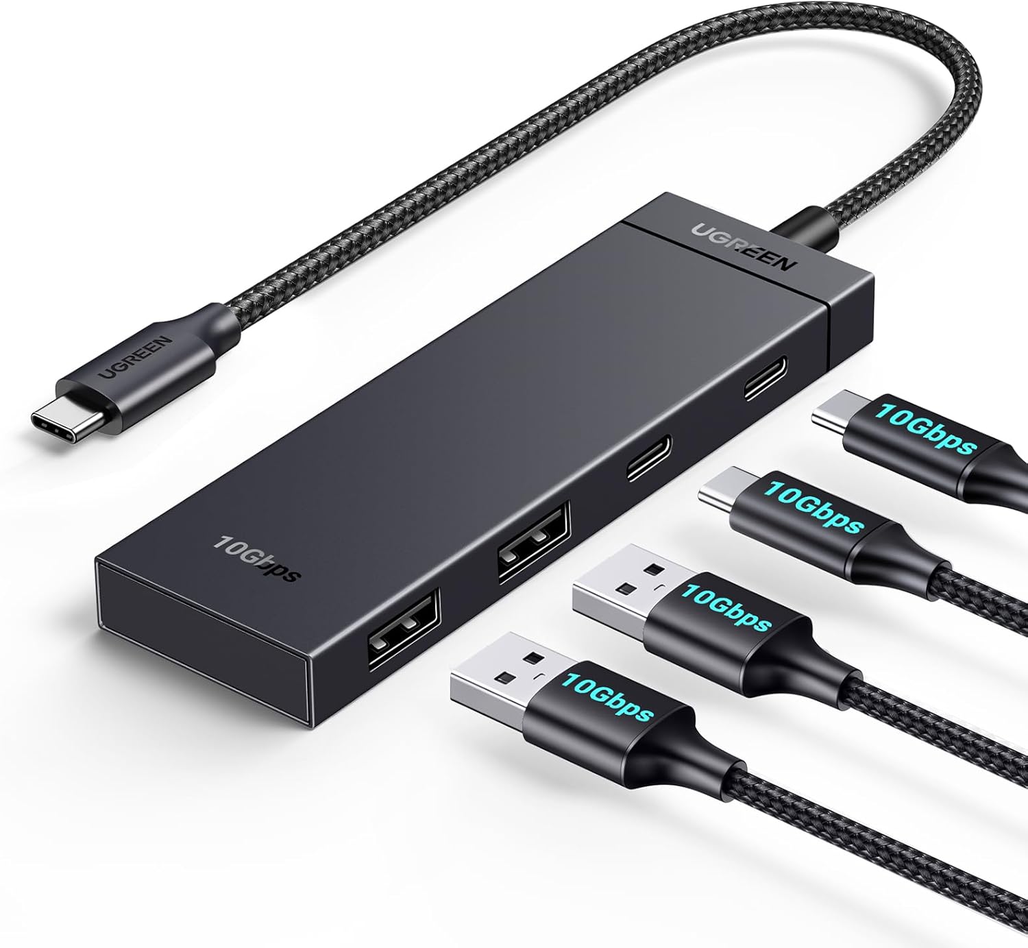 Ugreen USB-C Hub 10Gbps s 2x USB-C 3.2 i 2x USB 3.2 Slike