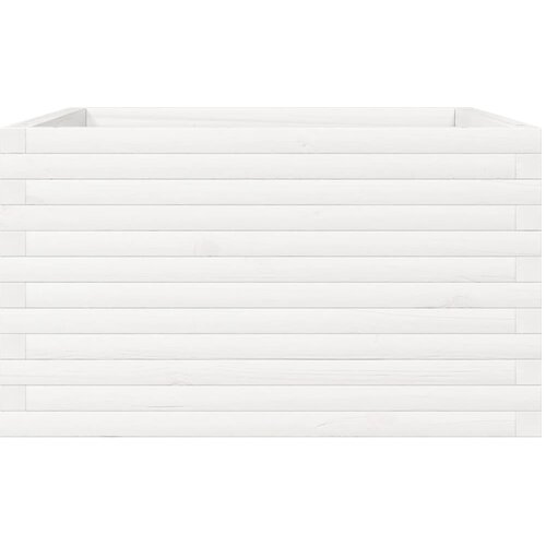  Vrtna sadilica bijela 80x80x45,5 cm od masivne borovine Slike