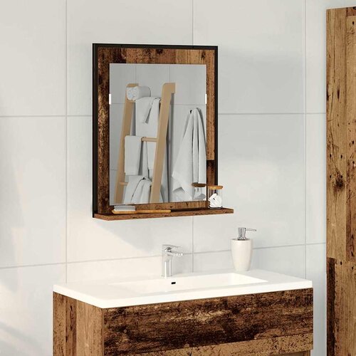  Ogledalo Staro drvo 50 x 12 x 60 cm Staklo i inženjerski drvo Slike