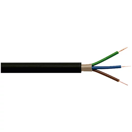 3 podzemni kabel (NYY-J3x1,5, 25 m, Crne boje)