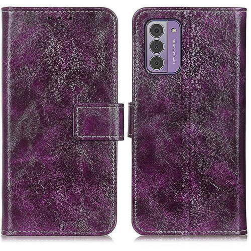INORCO Torbica denarnica za Nokio G42 preklopna PU usnjena &amp;scaron;koljka Retro Crazy Horse s teksturo stojalo ovitek za telefon, (22033524) Slike