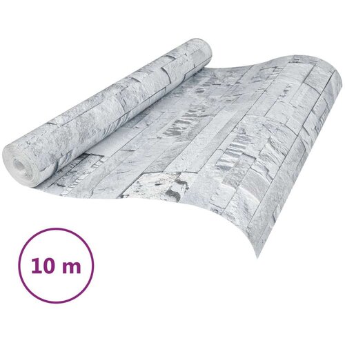  3D tapeta kamena Svjetlosiva 10 x 0 53 m N woven tkanina - Svjetlosiva Slike