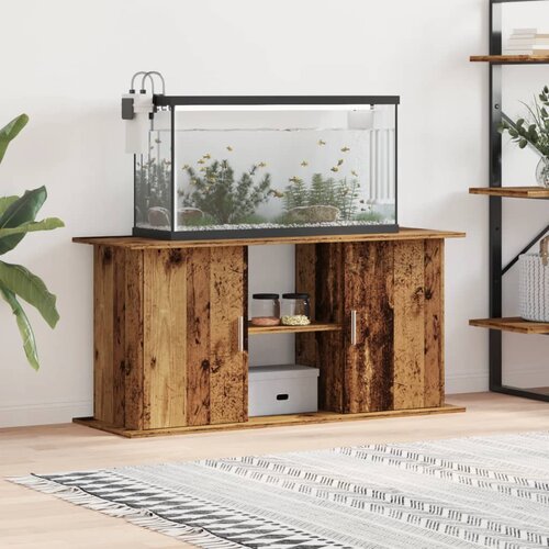 vidaXL Stojalo za akvarij starinski les 121x41x58 cm inženirski les Cene