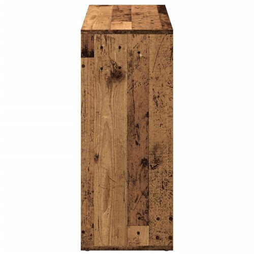 Pregrada regal za knjige boja hrasta 69,5x29x69,5 cm drveni Slike