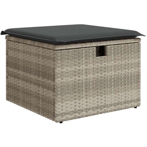 vidaXL 8-dijelni vrtni sofa set s jastučićima svijetlo sivi poly ratan Cijene