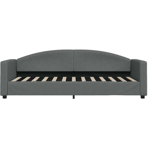 VidaXL dnevni krevet s madracem tamnosivi 80 x 200 cm od tkanine Slike