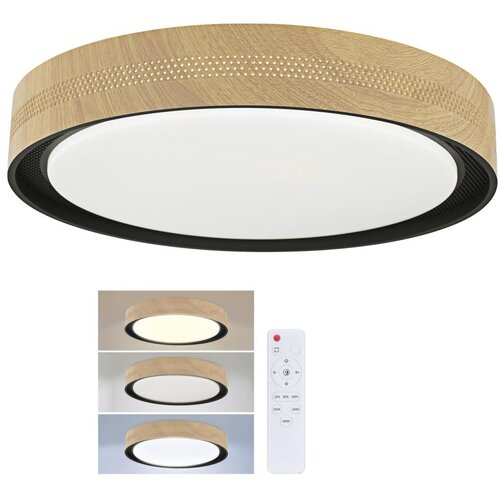  Brilagi - LED stropno svetlo (prigu&scaron;iva) COCI LED/48W/230V &Oslash; 39 cm drvo/crna+daljinski upravljač Cene