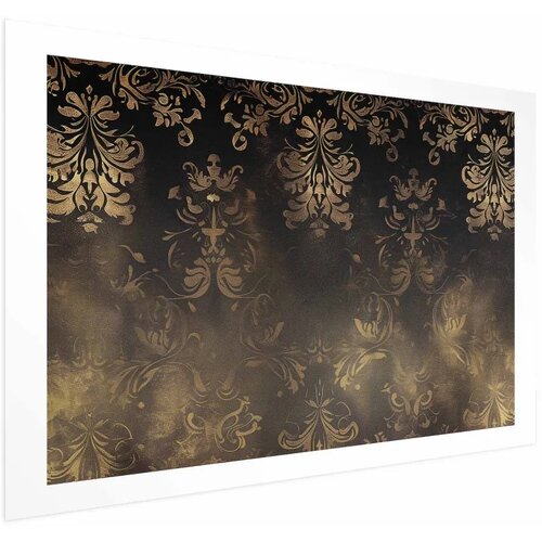  Plakat - Dark Baroque Patterns with Golden Accents 90x60 Bez okvira s margom Cijene