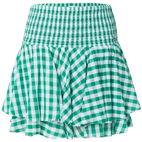 Pepe Jeans Suknja 'FRANCINA' smaragdno zelena / žad / bijela